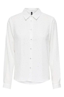 Camisa glitter manga larga