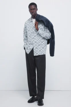 Camisa jacquard &eacute;tnico