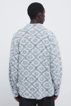 Camisa jacquard &eacute;tnico