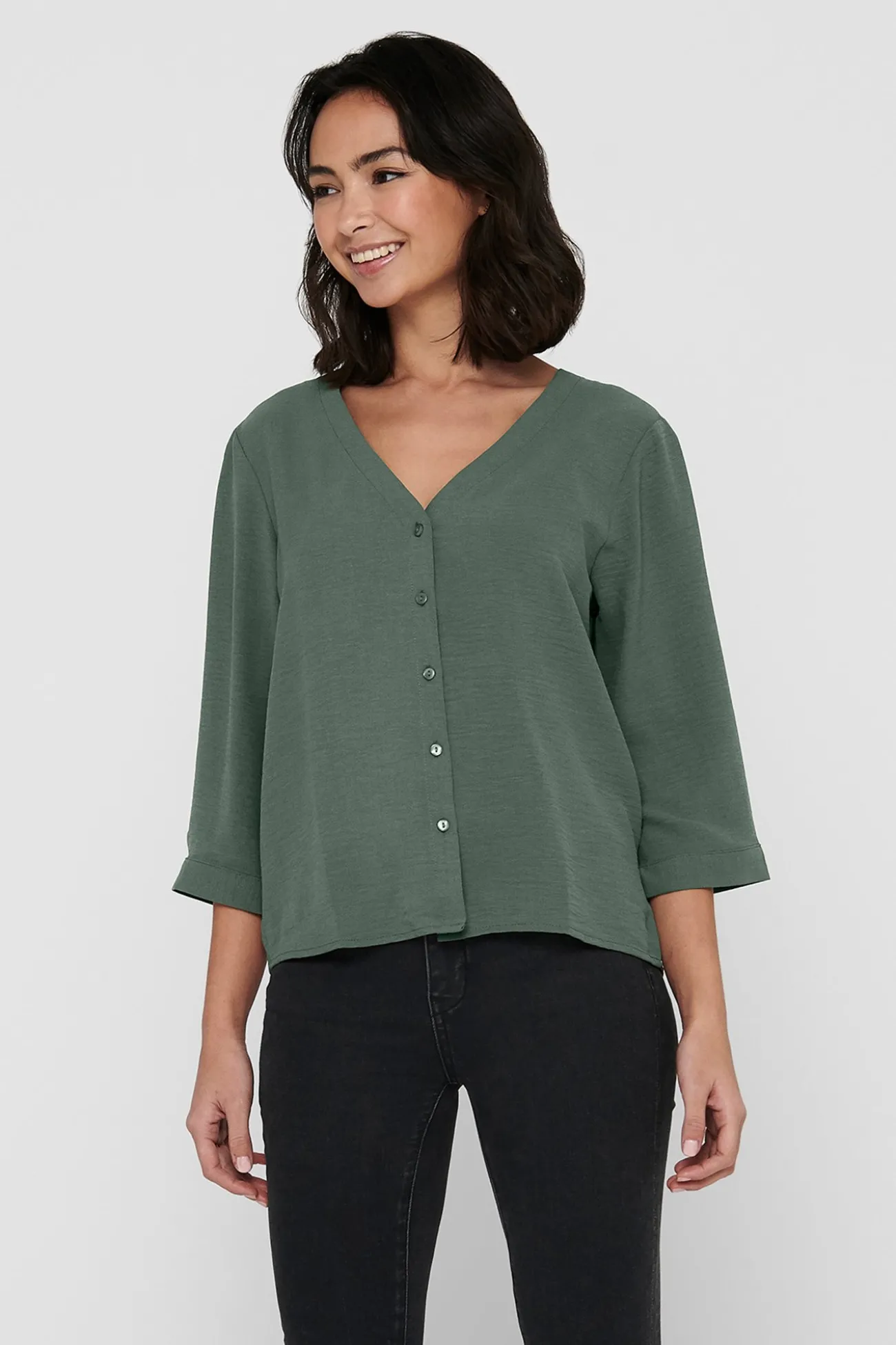 Camisa manga corta 3/4