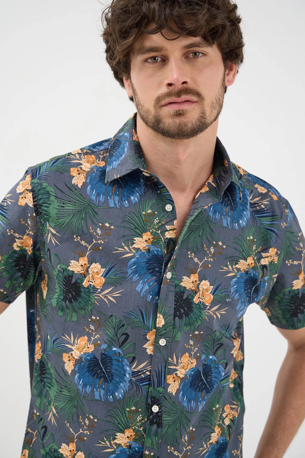 Camisa manga corta confort fit