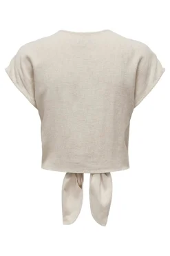 Camisa manga corta de lino