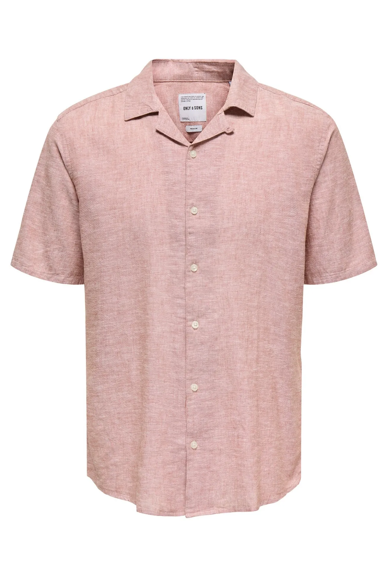 Camisa manga corta lino