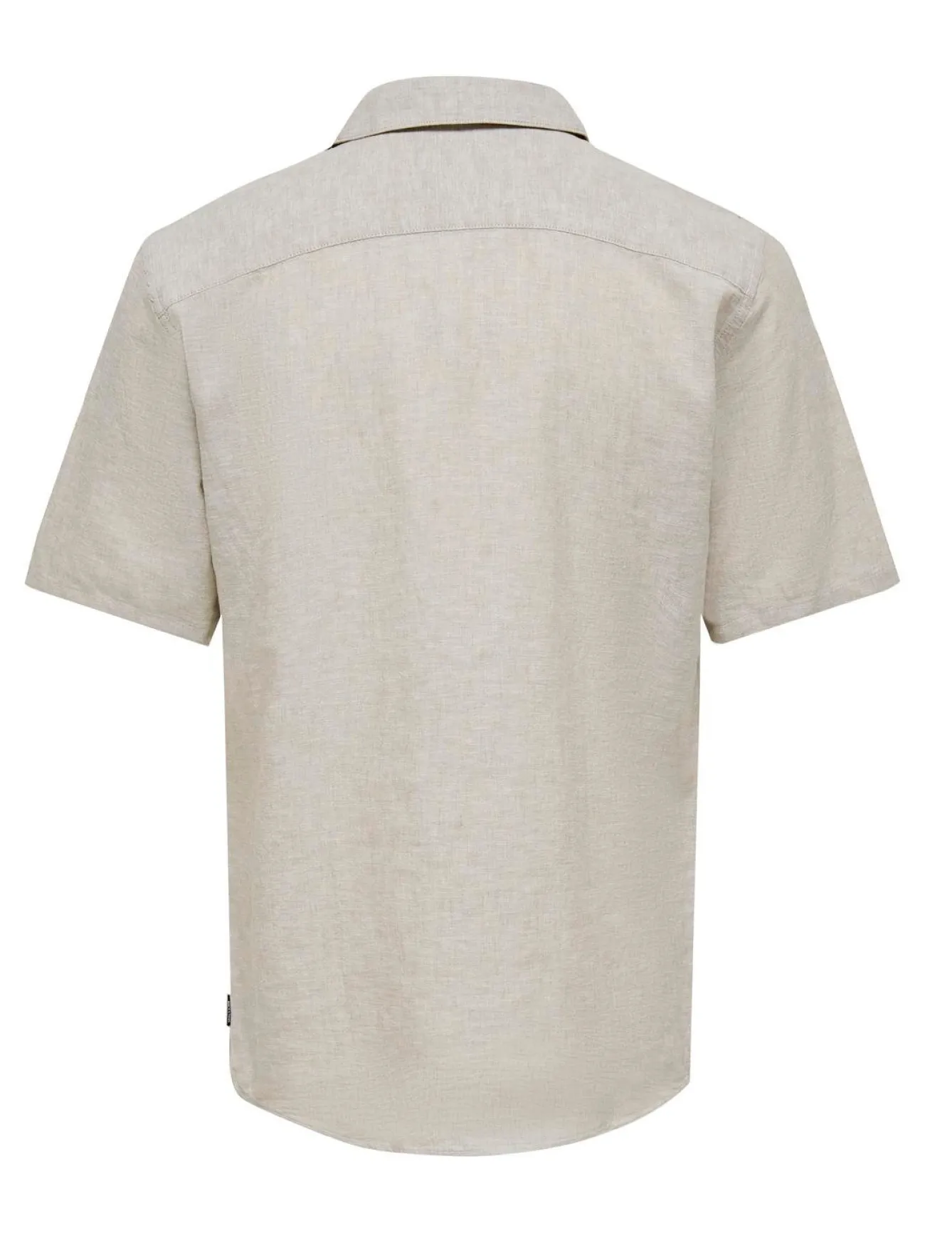 Camisa manga corta lino