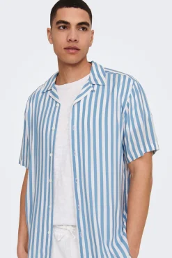Camisa manga corta rayas