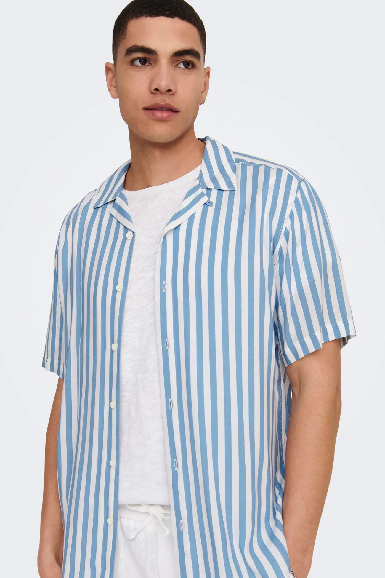 Camisa manga corta rayas