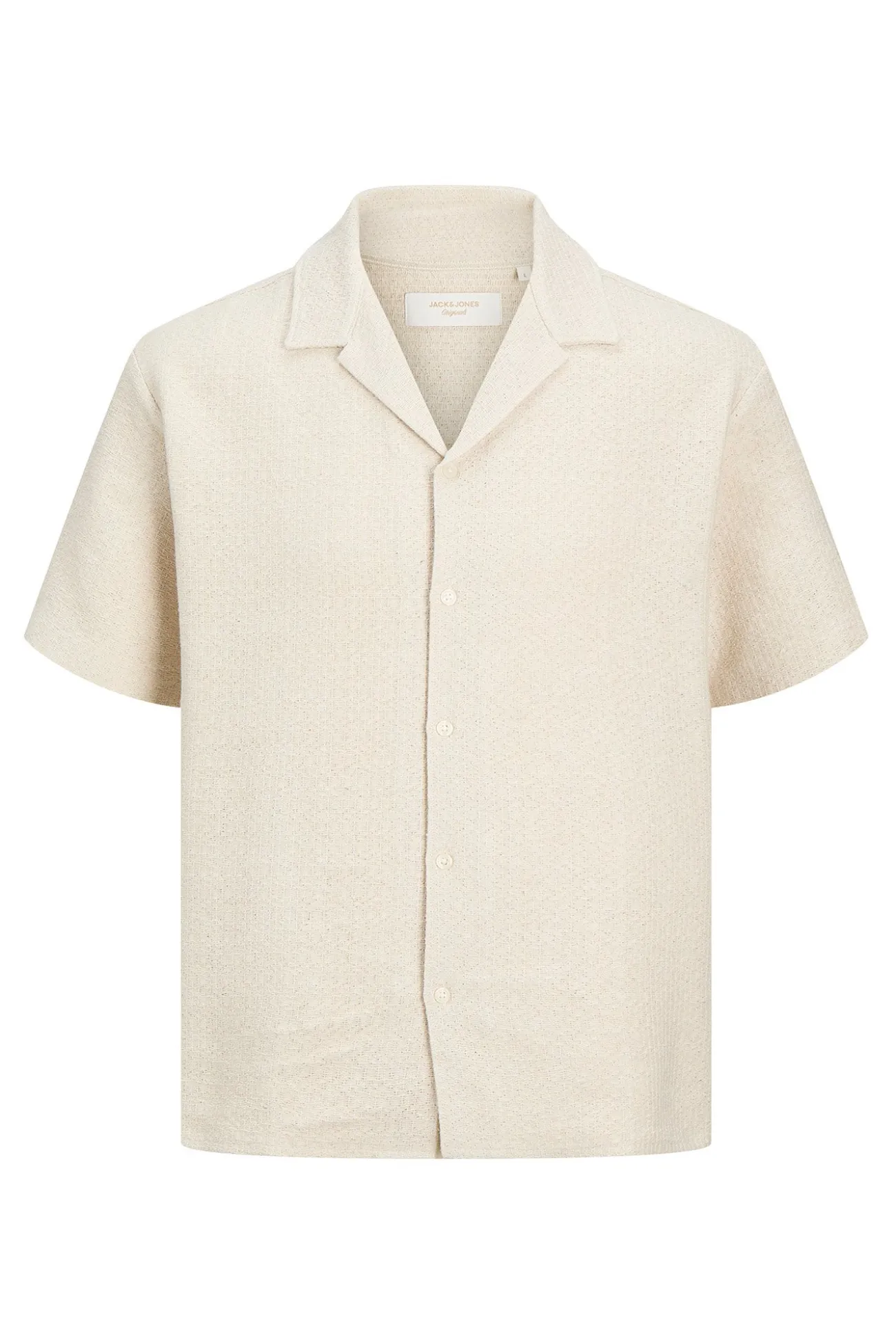 Camisa manga corta tejido plano