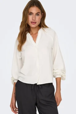 Camisa manga larga bordada