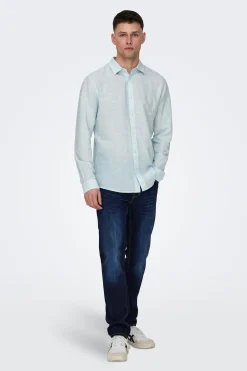Camisa manga larga lino