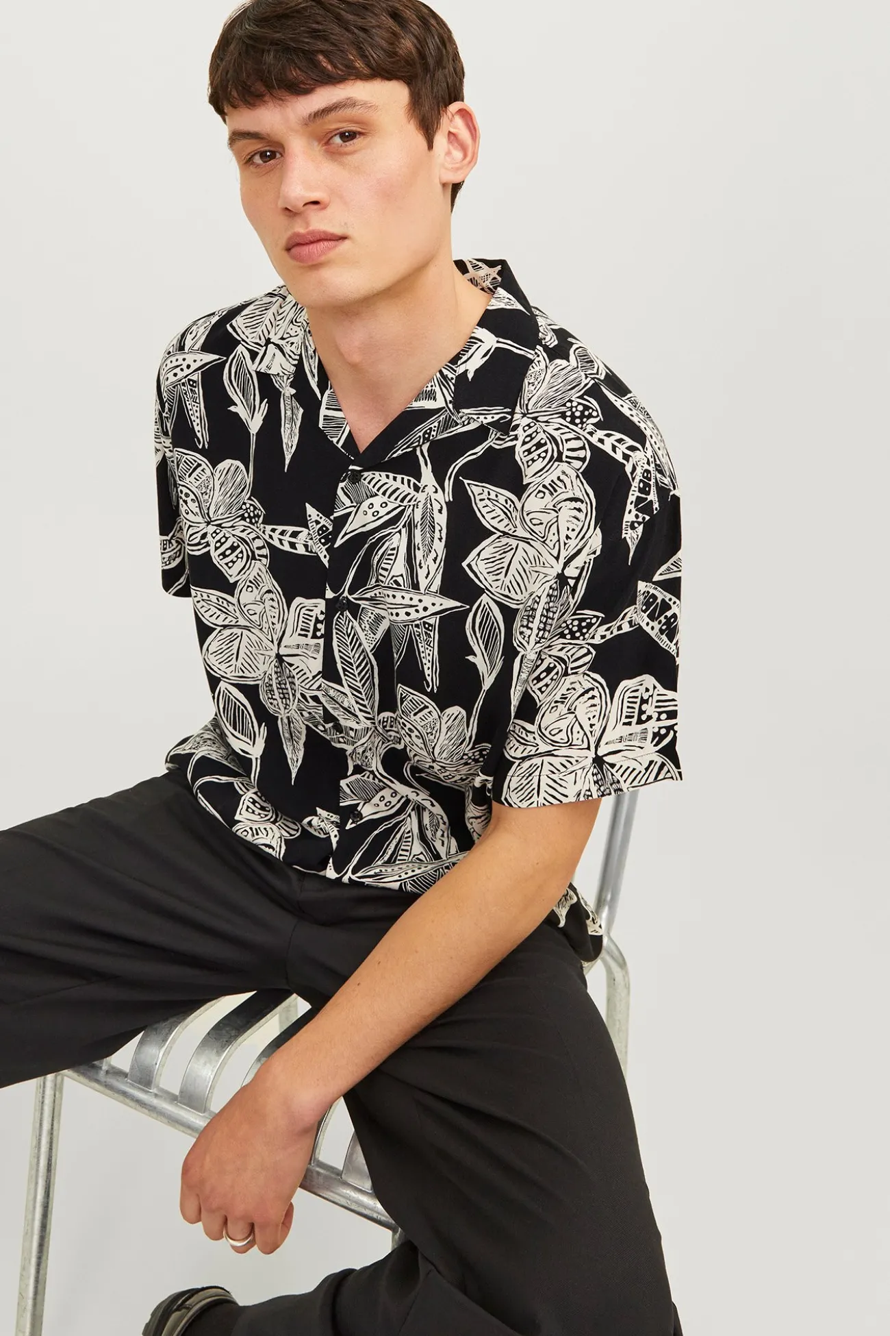 Camisa mangas corta relaxed fit