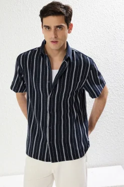 Camisa oversize de manga corta