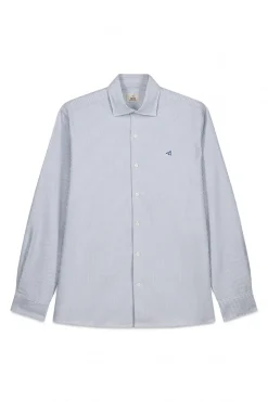 Camisa oxford raya candela manga larga