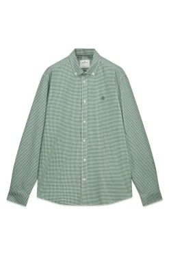 Camisa oxford vichy wrinkle free