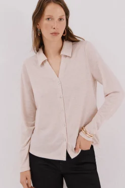 Camisa punto el&aacute;stico