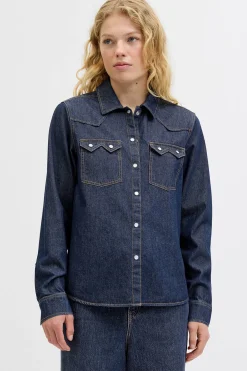 Camisa regular fit denim