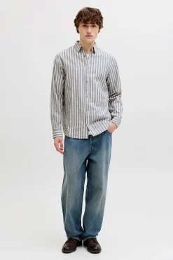 Camisa regular fit lino