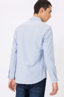 Camisa Regular Fit Oxford Rayas