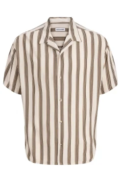 Camisa relaxed viscosa rayas