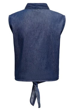 Camisa sin mangas nudo