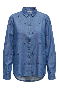 Camisa vaquera bordada