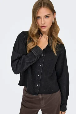 Camisa vaquera cropped