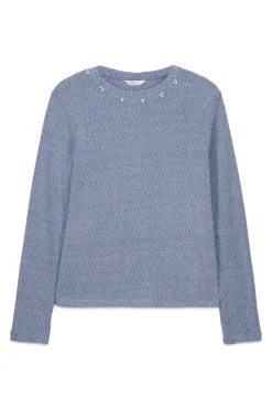Camiseta chenilla cuello fantas&iacute;a