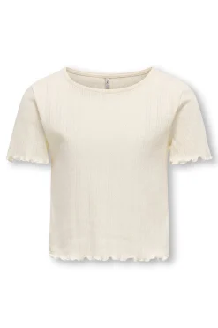 Camiseta cropped ni&ntilde;a