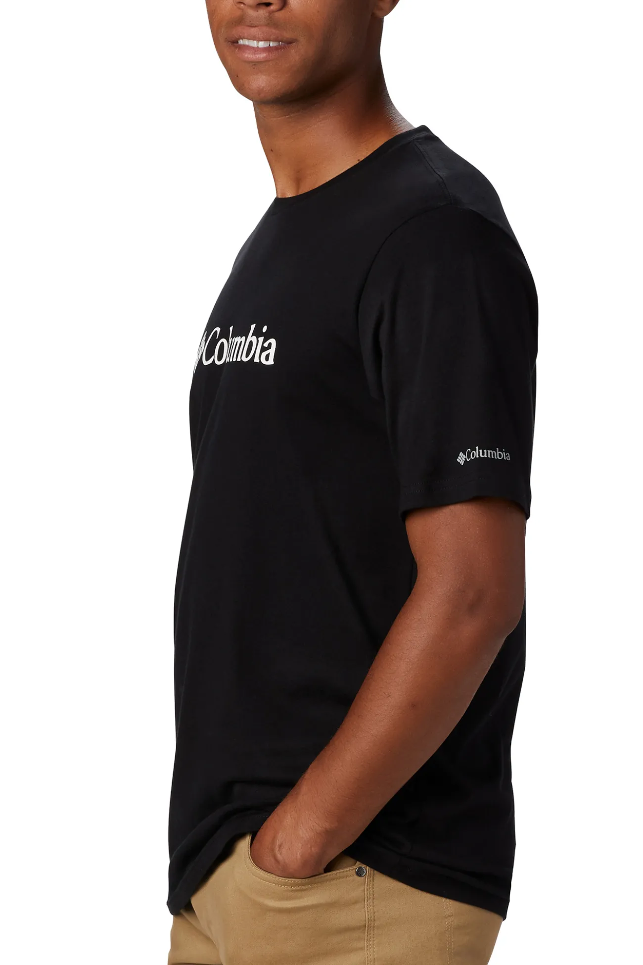 Camiseta de manga corta de algod&oacute;n org&aacute;nico Basic Logo&trade; de Columbia para hombre