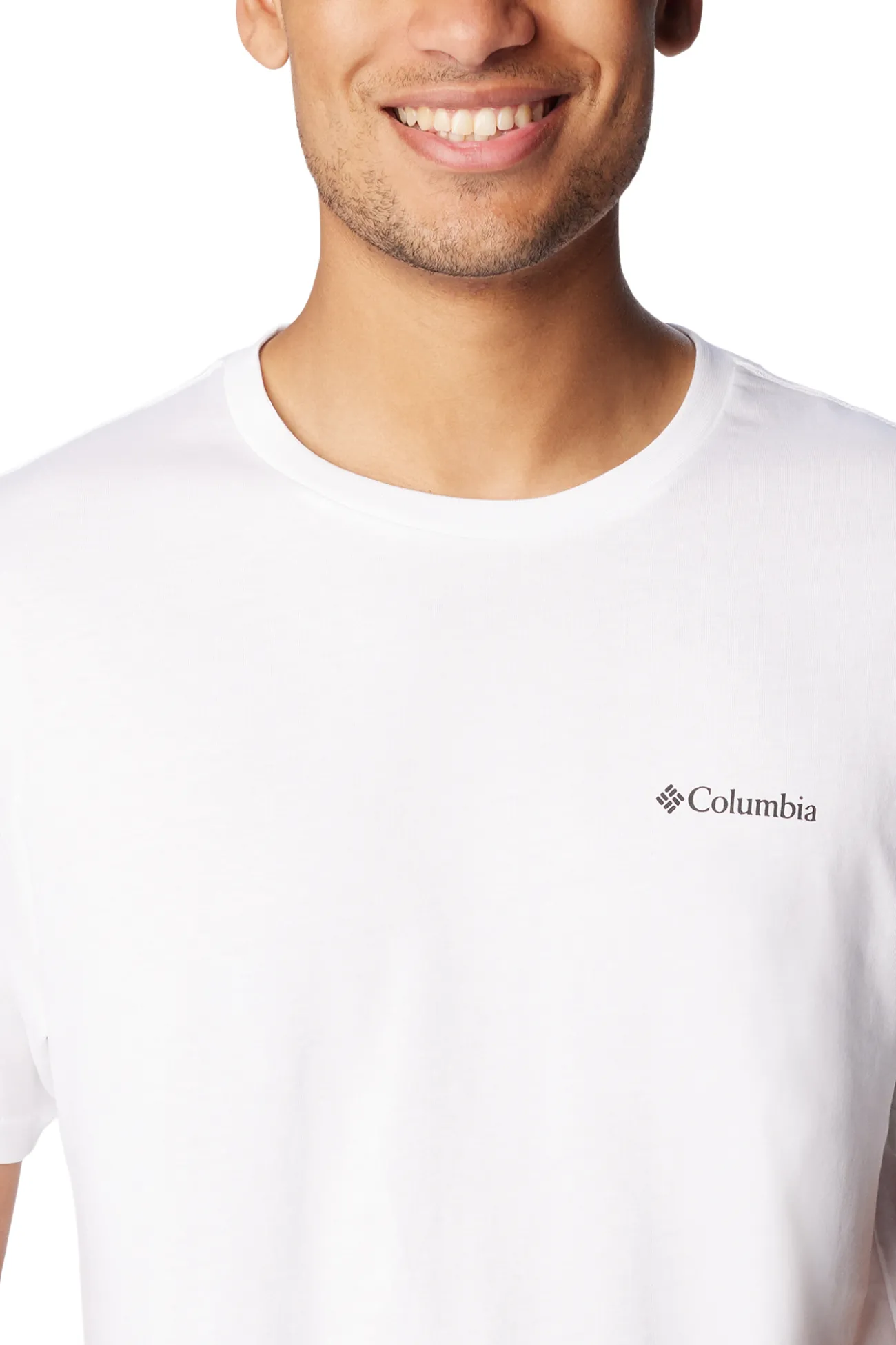 Camiseta de manga corta de algod&oacute;n org&aacute;nico Basic Logo&trade; de Columbia para hombre