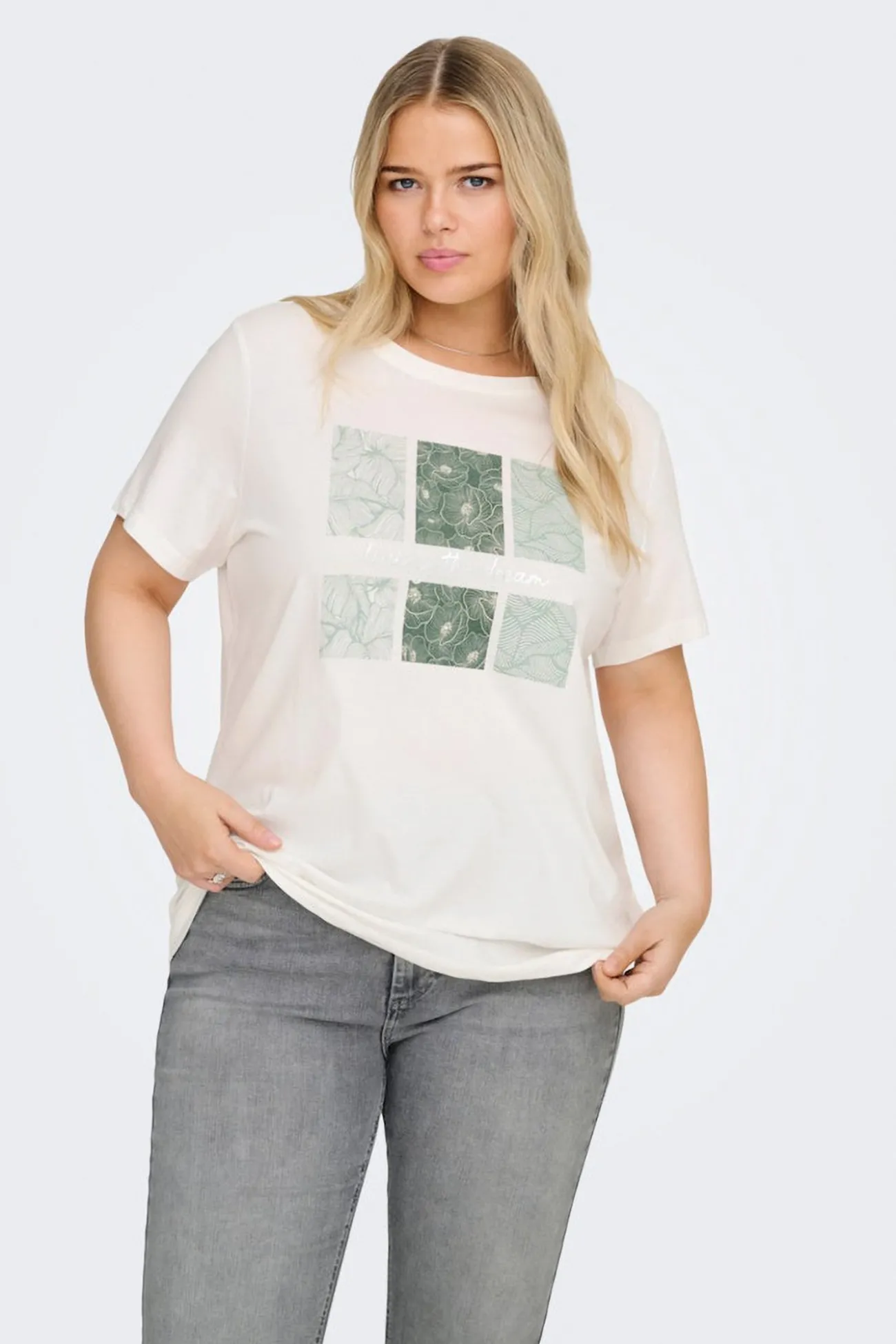 Camiseta de manga corta talla grande