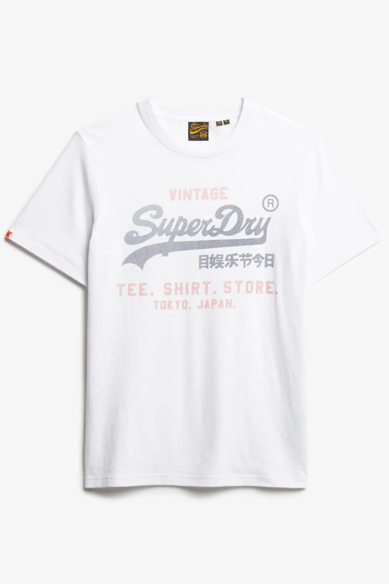 Camiseta manga corta b&aacute;sica con logotipo grande