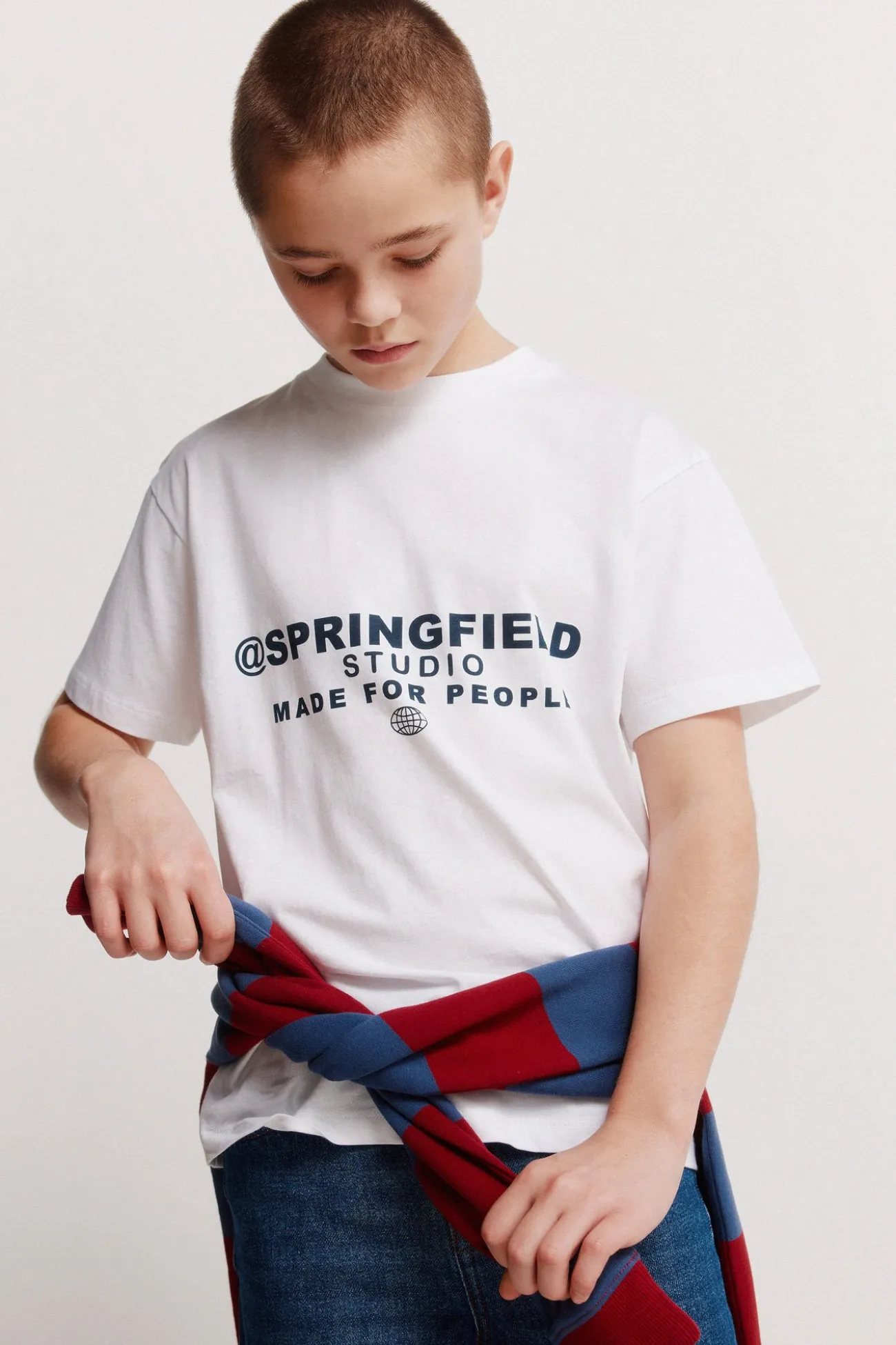 Camiseta manga corta boxy ni&ntilde;o