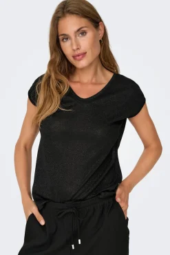 Camiseta manga corta de lurex