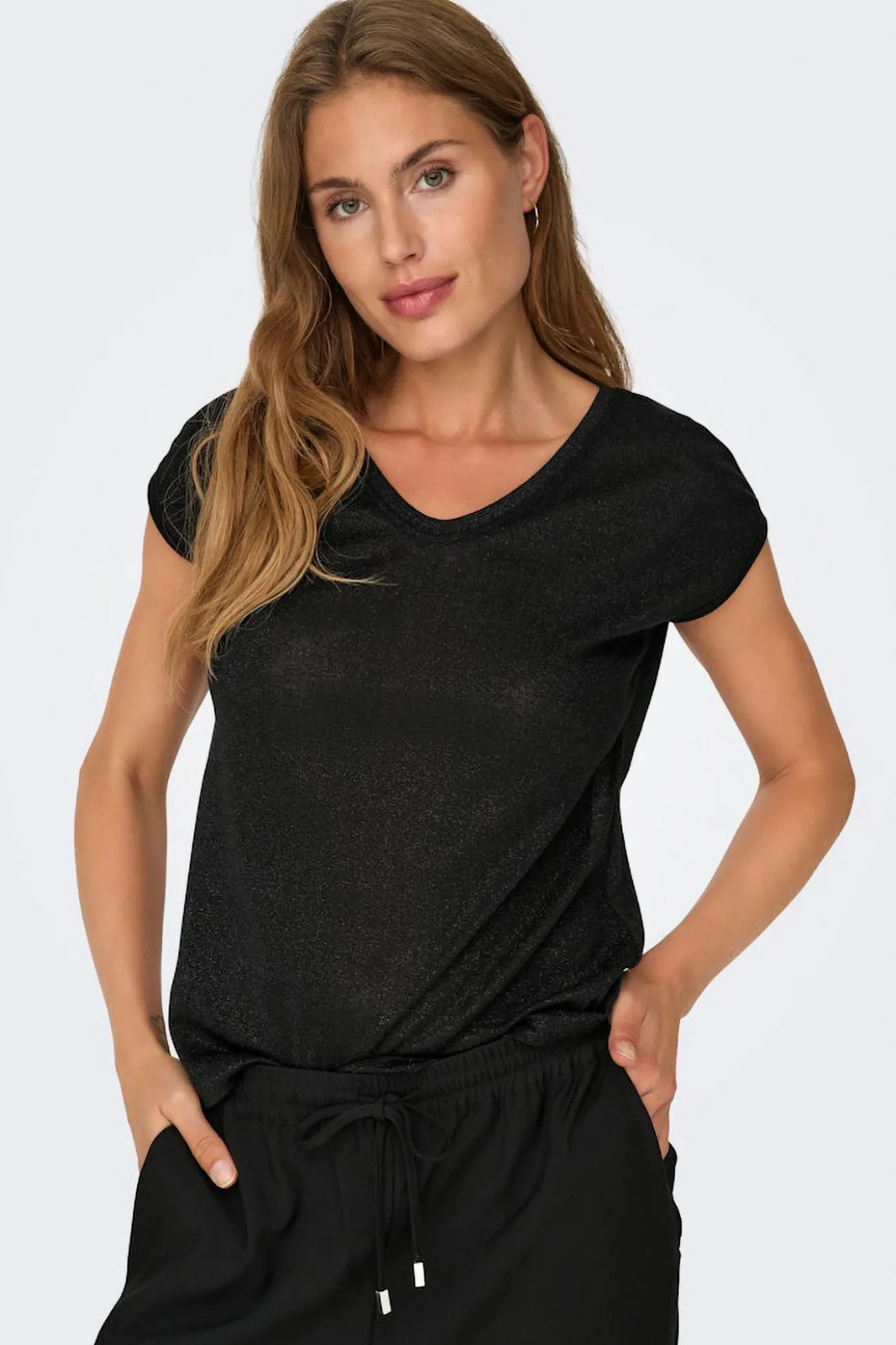 Camiseta manga corta de lurex