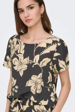 Camiseta manga corta estampada