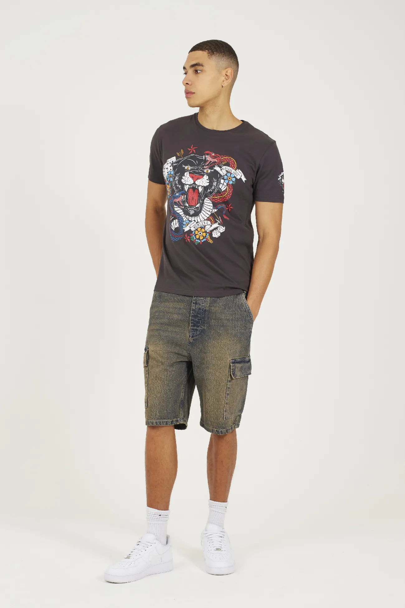 Camiseta manga corta estampada