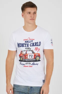 Camiseta manga corta estampada