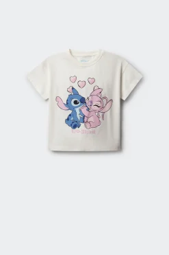 Camiseta manga corta Lilo & Stich ni&ntilde;a