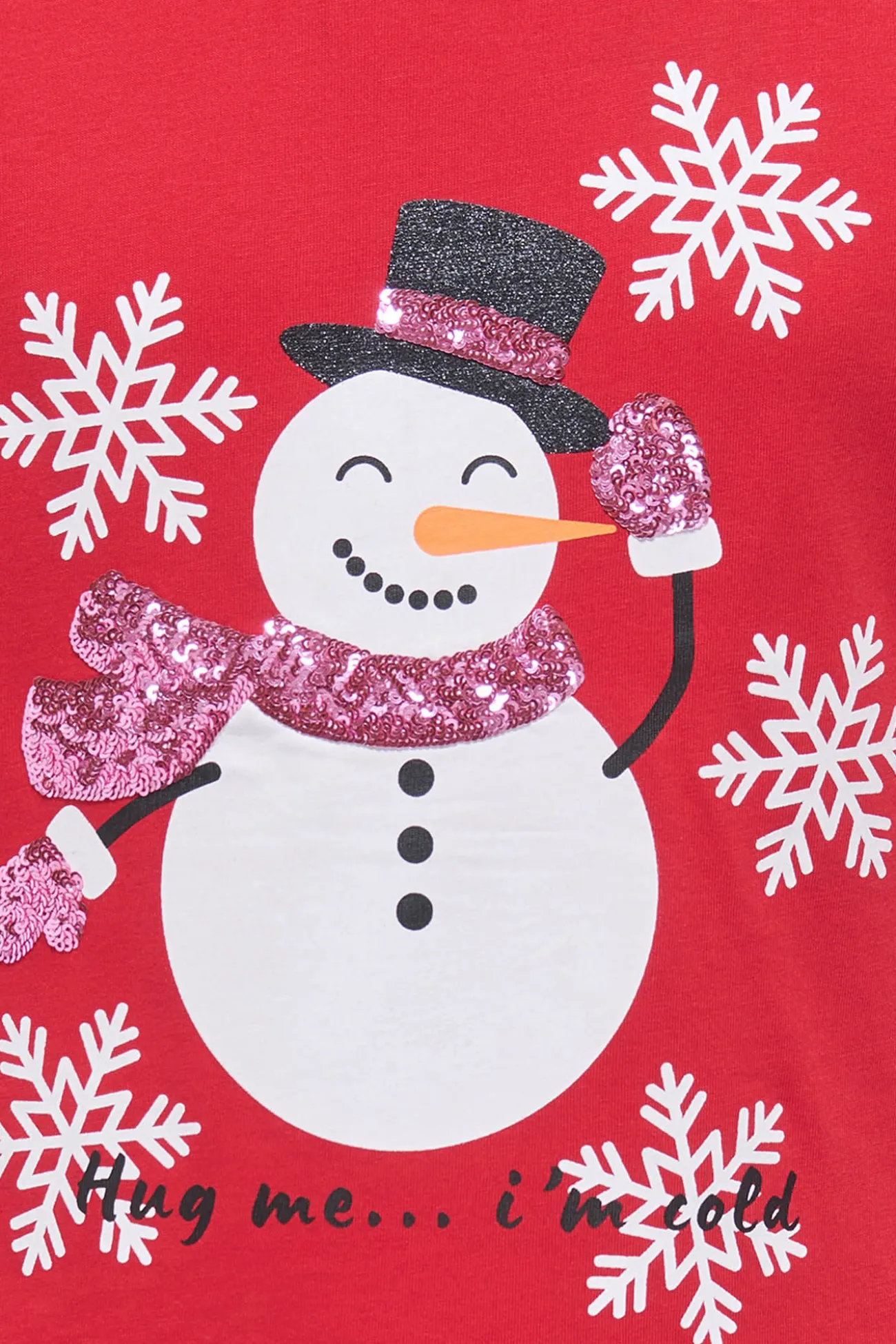 Camiseta manga corta navidad de ni&ntilde;a
