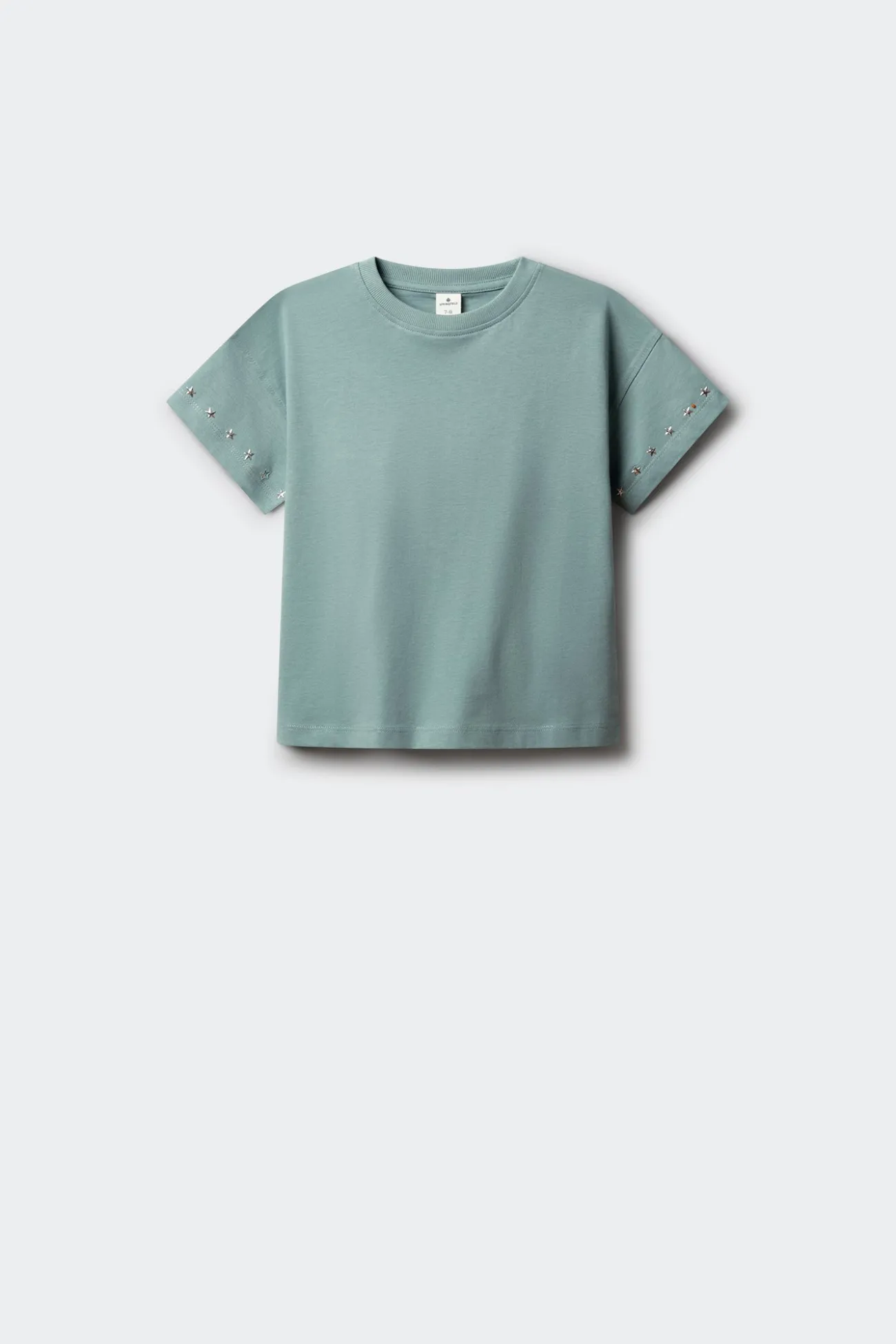 Camiseta manga corta tachas ni&ntilde;a