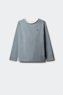 Camiseta manga larga básica niño
