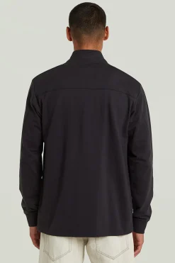 Camiseta manga larga, cierre cremallera