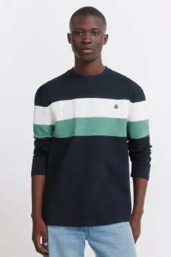 Camiseta manga larga piqu&eacute; cortes