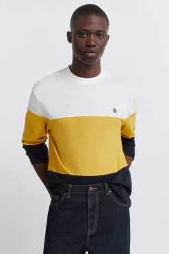 Camiseta manga larga piqu&eacute; bloques