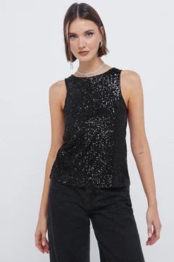 Camiseta nadadora lentejuelas
