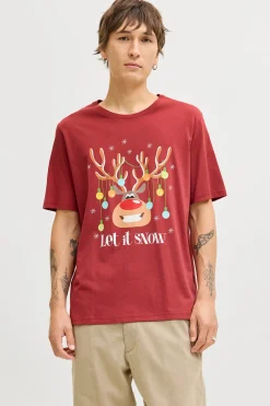 Camiseta navide&ntilde;a manga corta