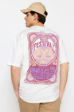 Camiseta oversize manga corta