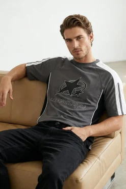 Camiseta oversize manga corta