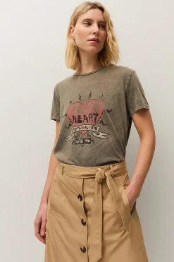 Camiseta print corazón