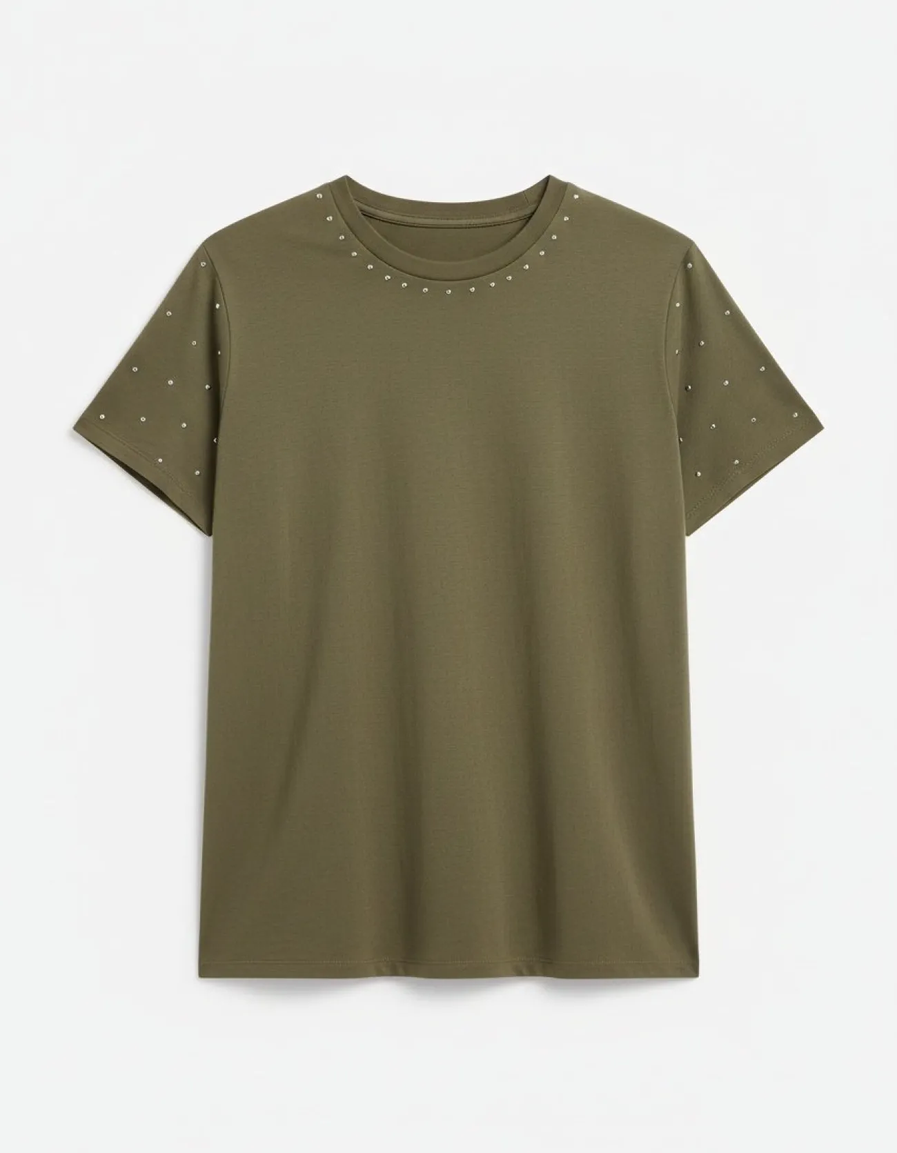 Camiseta tachas manga corta